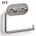 BESy Self Adhesive Toilet Paper Holder SUS 304 Stainless Steel  Drill Free with Glue Tissue Roll Hanger Wall Mounted  Heavy Duty  Waterproof  for Bathroom Kitchen Toilet  Round  Brushed Nickel - B076V4TZ5M